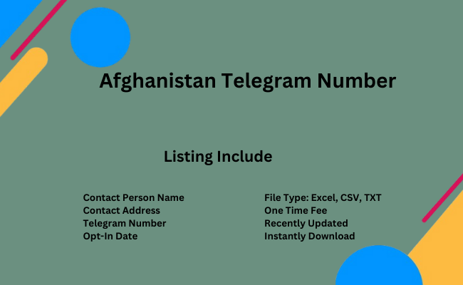 Afghanistan Telegram Number