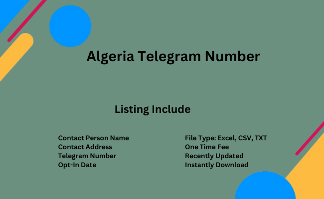 Algeria Telegram Number